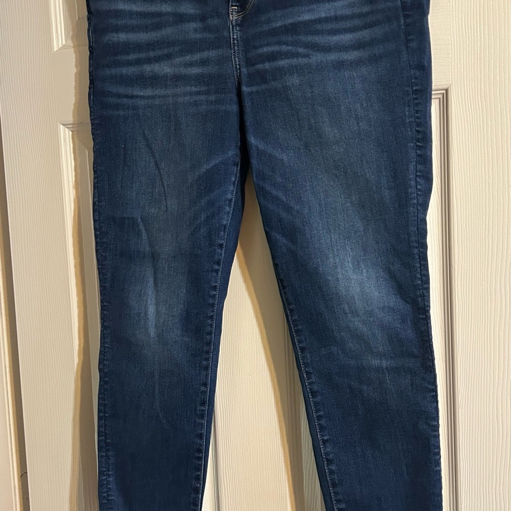 American Eagle Blue Jeggings with Slim Fit